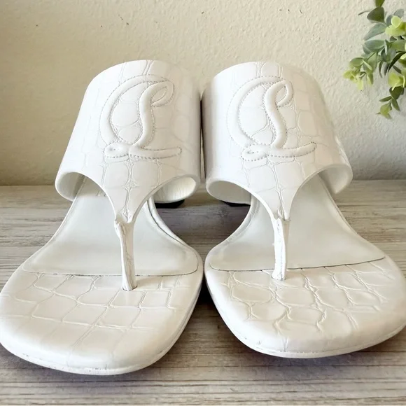 New Christian Louboutin CL Tongamule 55 women sandals Size 38.5, US 8.5 - Picture 6 of 11